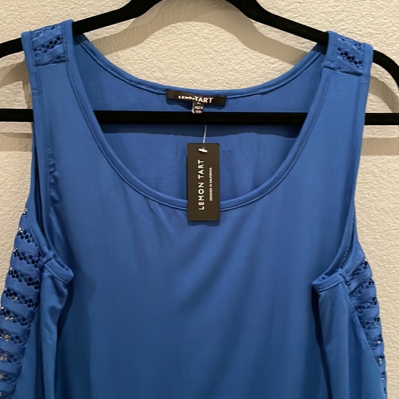 Lemon Tart | tank top with open back overlay - Picture 3 of 10